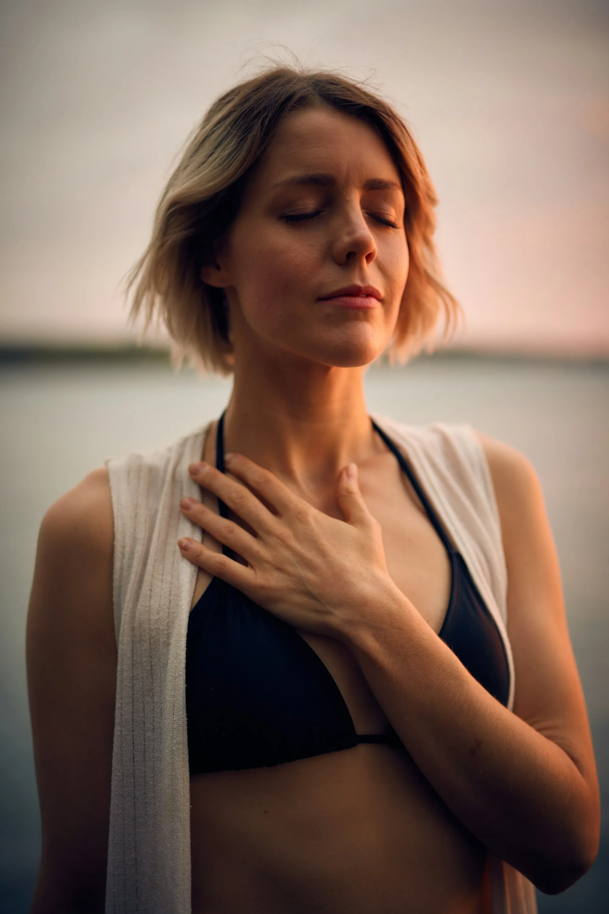 A calm, restful wellness moment
