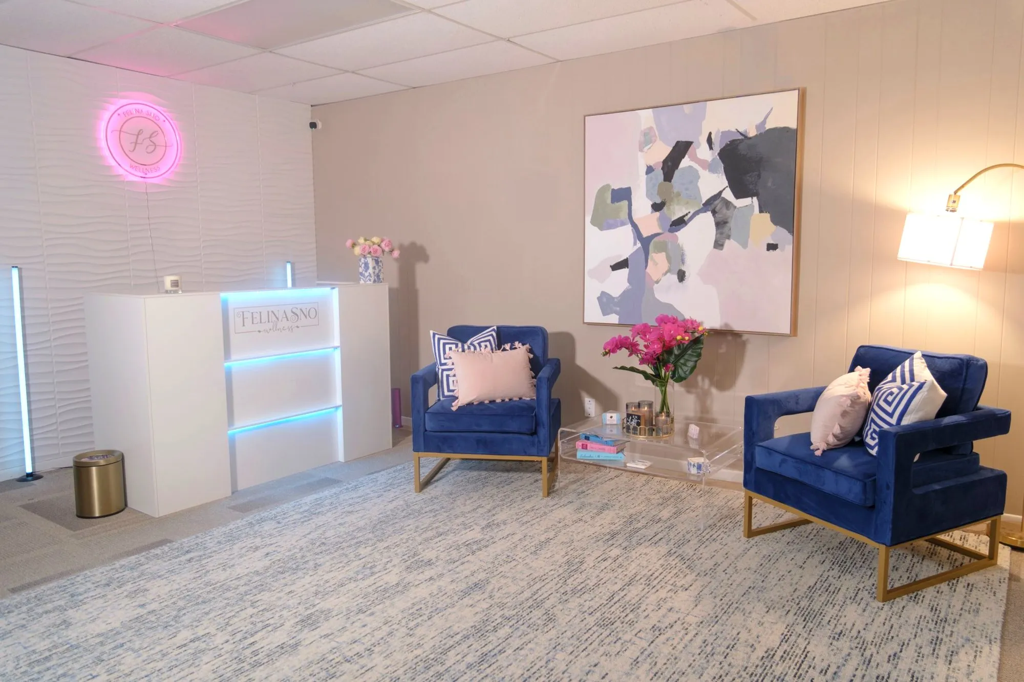 The reception at Felina Sno Wellness